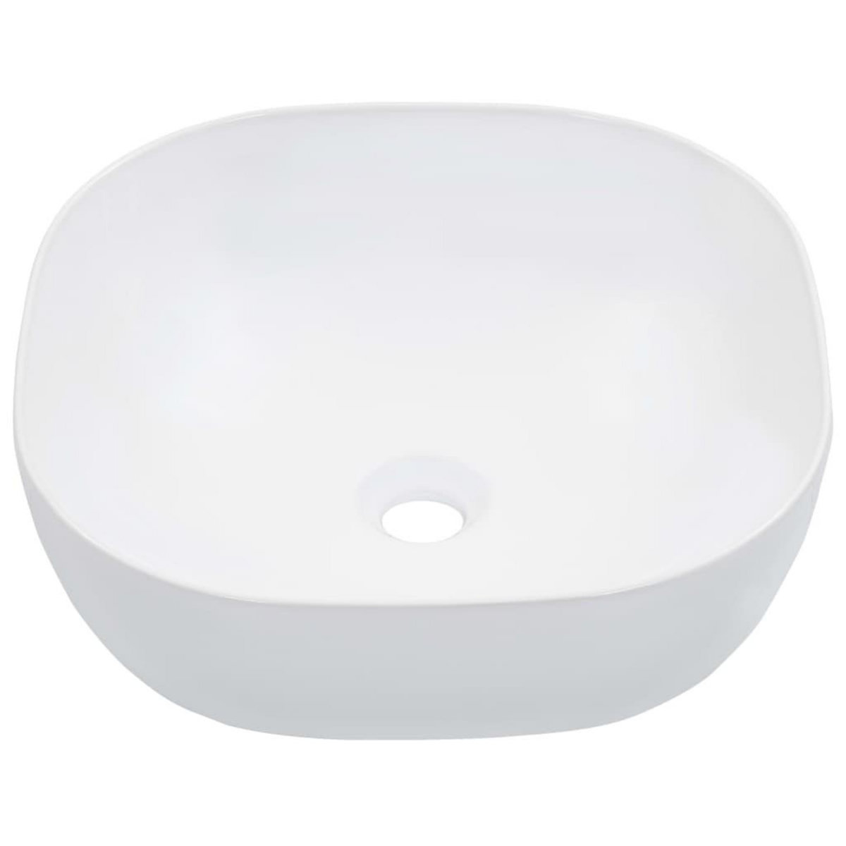 VIDAXL Lavabo 42,5x42,5x14,5 cm Ceramique Blanc