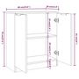 Voir la diapositive 6 : VIDAXL Buffet Gris beton 60x30x70 cm Bois d'ingenierie