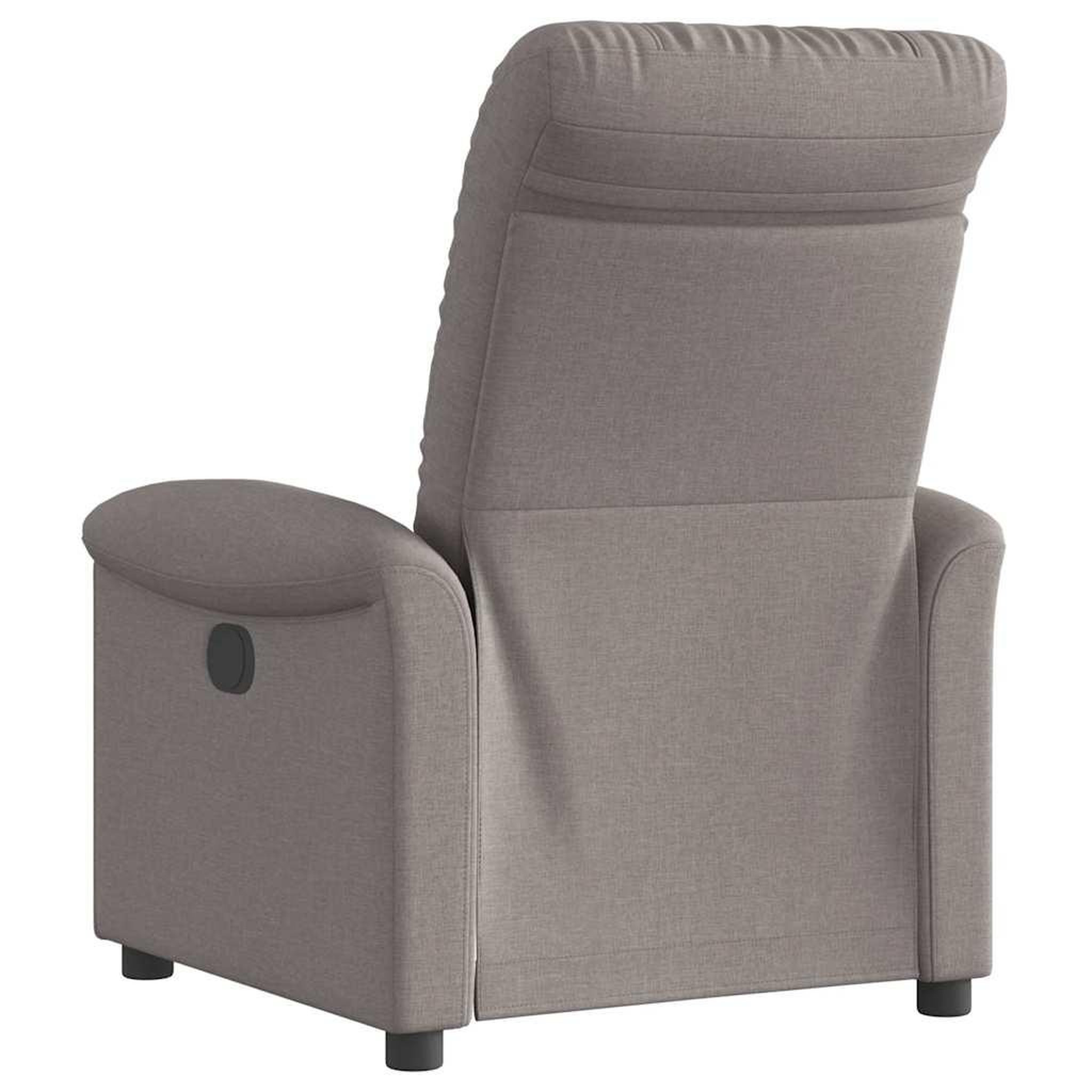 Voir la diapositive 5 : VIDAXL Fauteuil inclinable Taupe Tissu