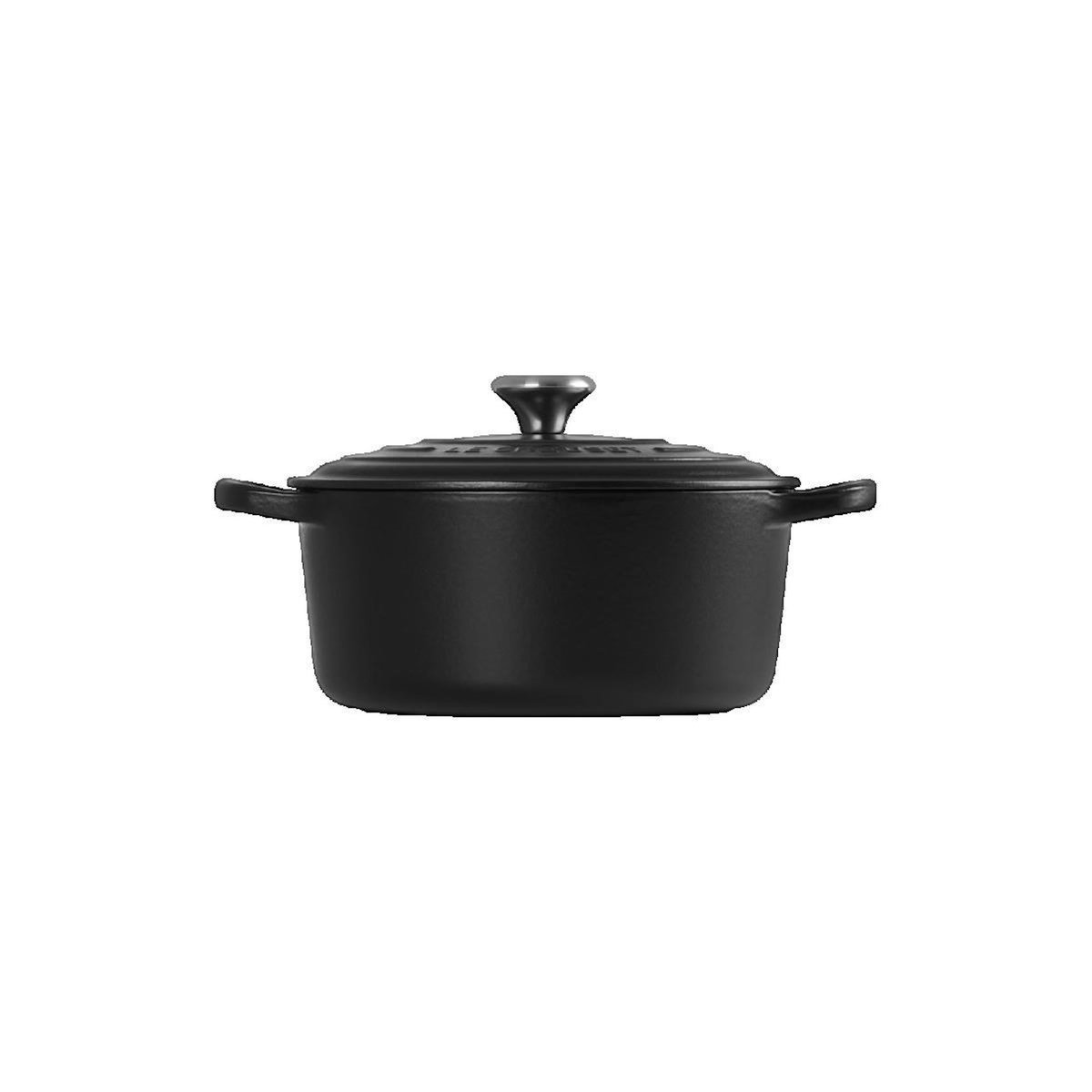 Le Creuset Cocotte en fonte émaillée Le Creuset Signature noir mat 22 cm