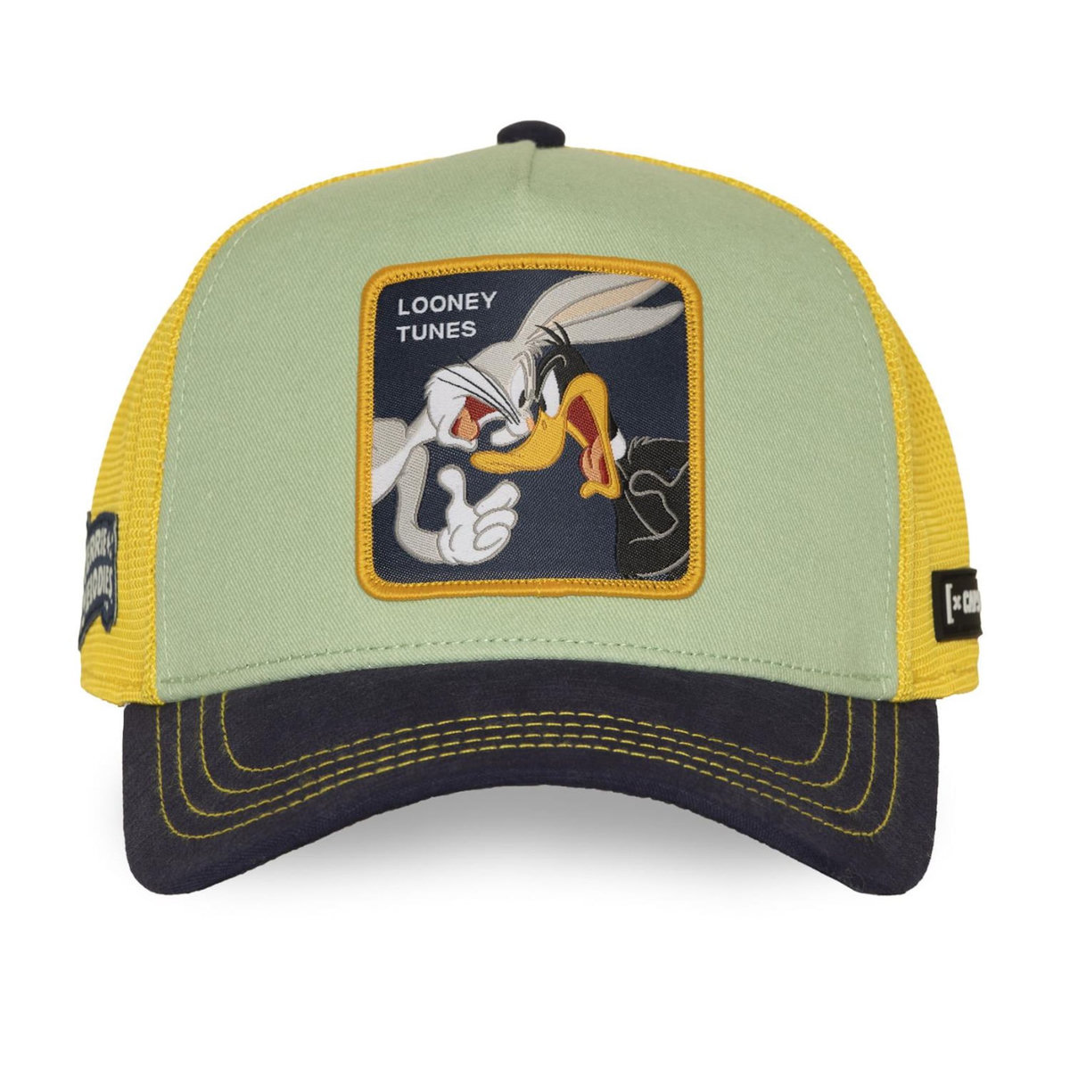 CAPSLAB Casquette trucker premium filet et patch Looney Tunes Bugs and Daffy