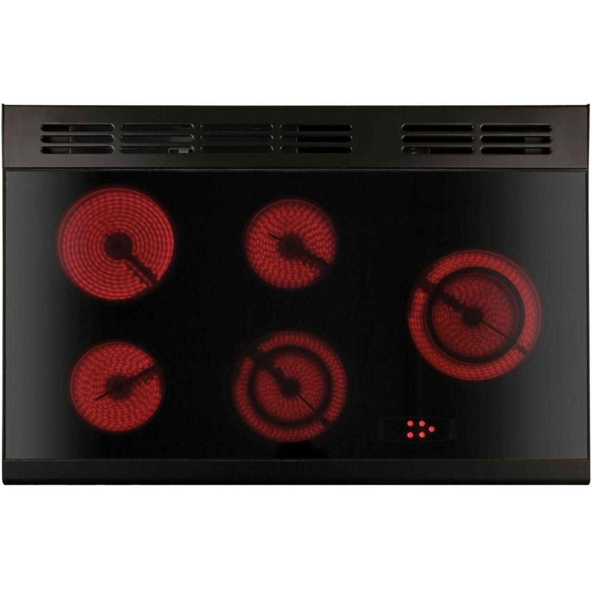 Falcon Piano de cuisson vitrocéramique CLASSIC DELUXE 90 CHARBON Mat satiné