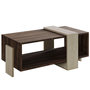 Voir la diapositive 1 : Habitat et Jardin Table basse en bois  Meleni  - 90 x 49 x 40 cm - Travertin