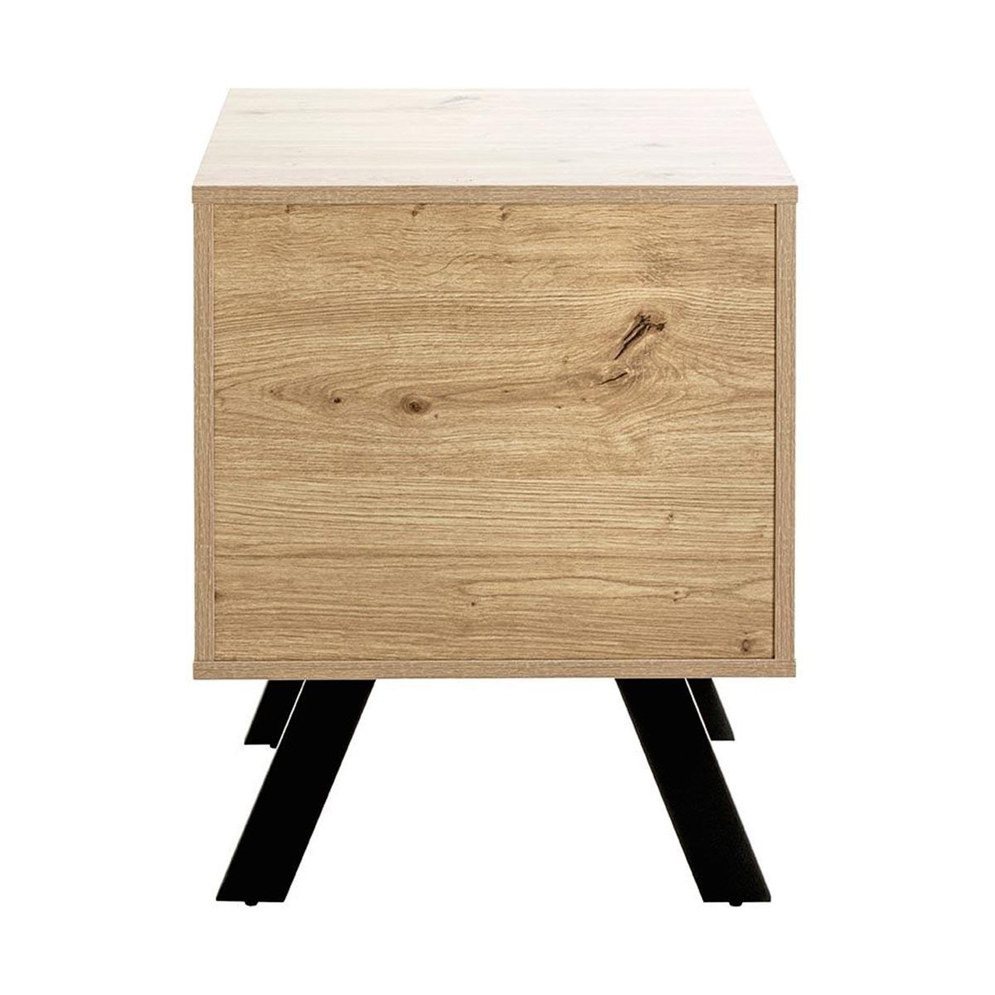 Voir la diapositive 4 : Paris Prix Table de Chevet 1 Tiroir  Manille  60cm Naturel