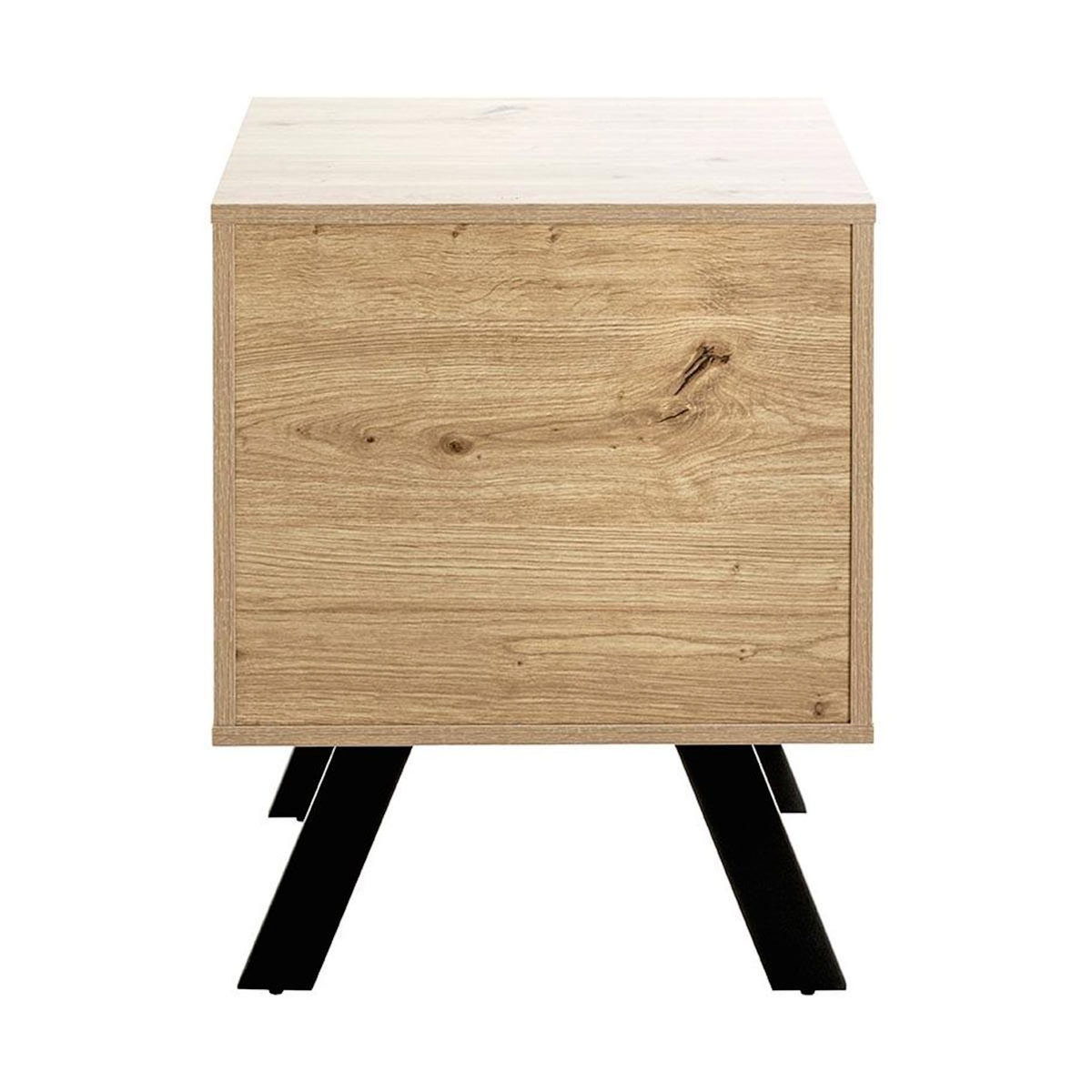 Paris Prix Table de Chevet 1 Tiroir  Manille  60cm Naturel