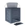 Voir la diapositive 3 : Toomax Composteur de jardin 260 Litres Noir Dim 60 x 60 x 73 cm Déchets divers TOOMAX