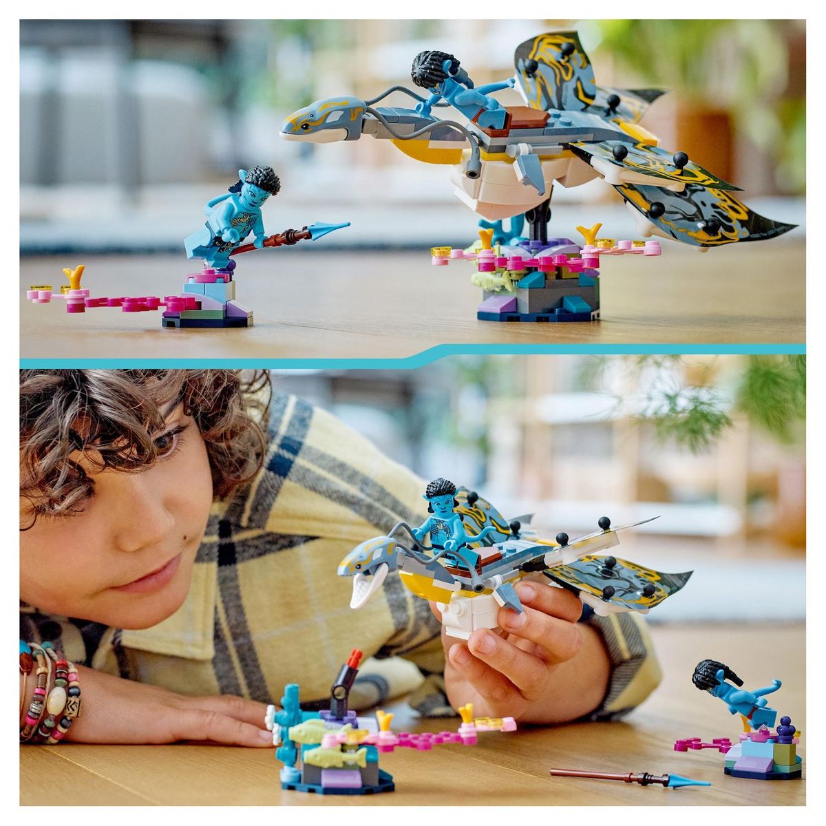 LEGO Avartar 75575 La découverte du l'Ilu, Jouet de Construction, La Voie de l'Eau, Figurine de Créature Sous-Marine