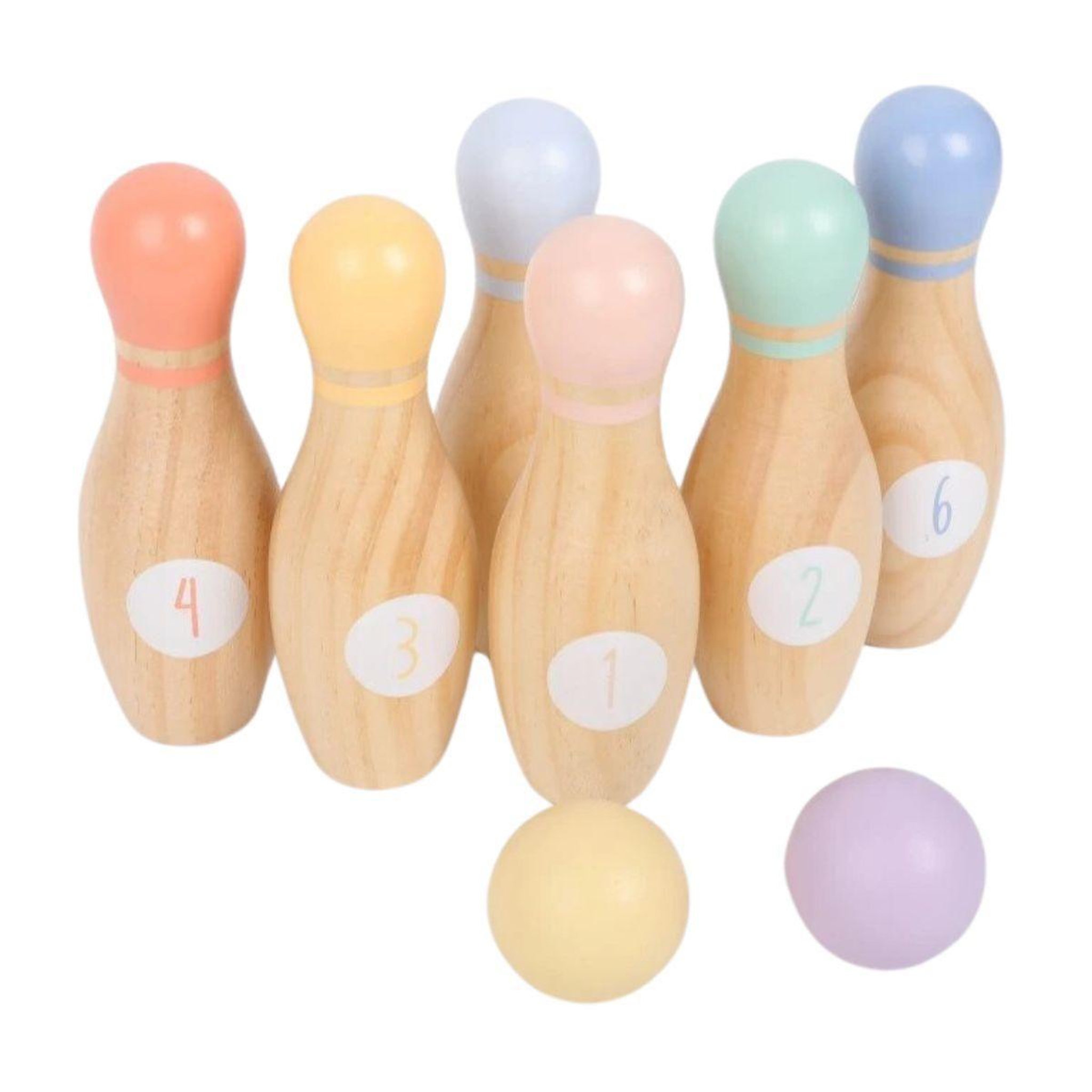 ELINELI Quilles en bois pour enfants