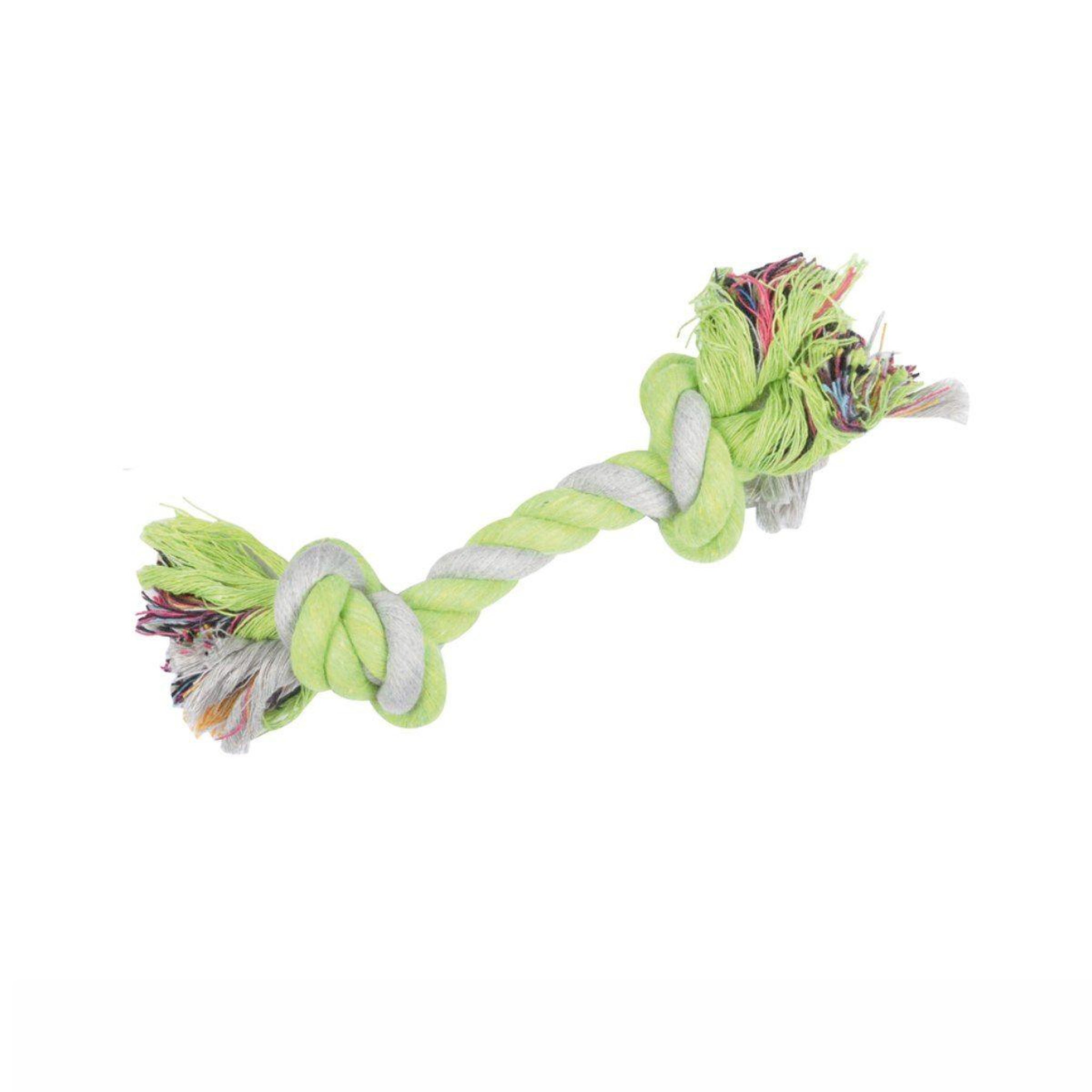 Voir la diapositive 2 : LOVE STORY Jouet pour chien  corde 2 nœuds  17cm multicolore