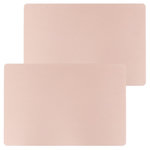 TOILINUX Lot de 2 sets de table CHARLY - 49 x 33 cm - Rose