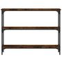 Voir la diapositive 4 : VIDAXL Table console chene fume 100x22,5x75 cm bois d'ingenierie