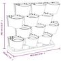 Voir la diapositive 6 : VIDAXL Ensemble de jardinieres verticales 12 pcs Anthracite PP