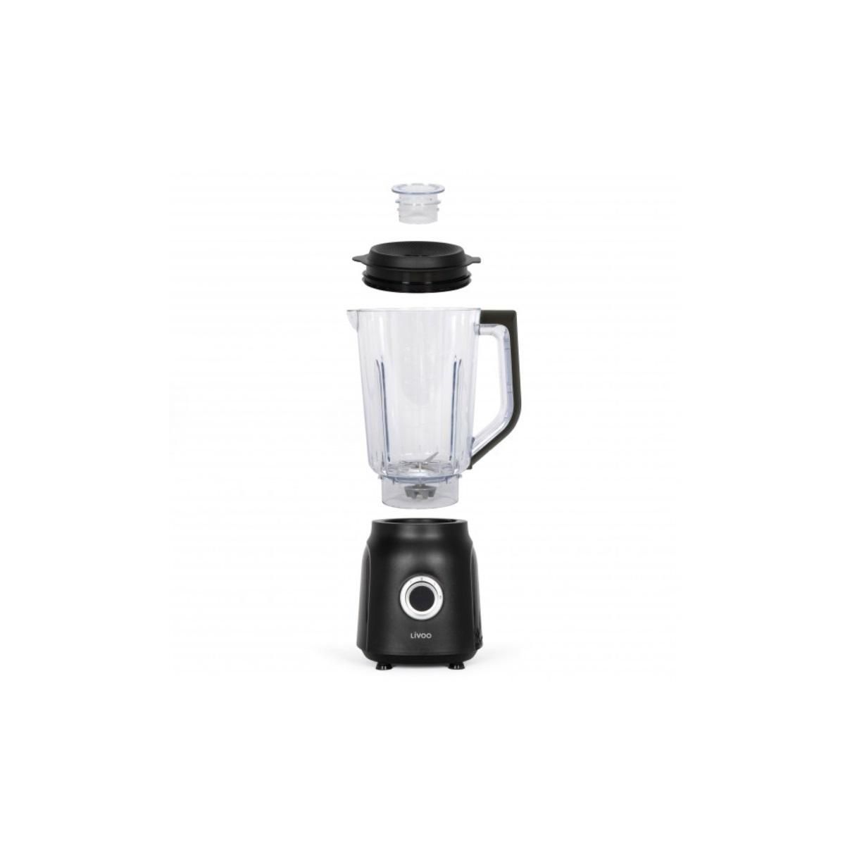 LIVOO Blender 1.5l 600w inox noir - DOP242N