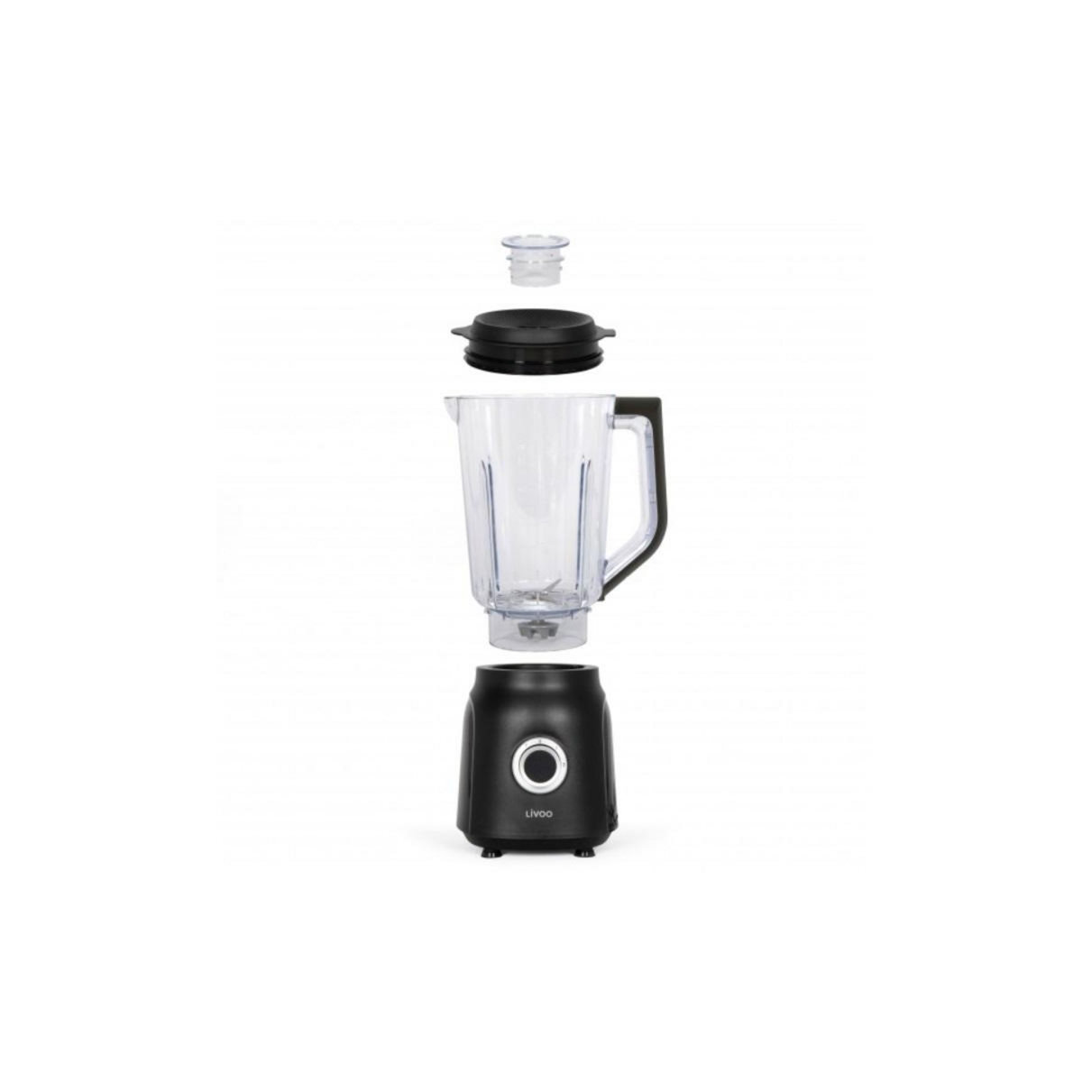 LIVOO Blender 1.5l 600w inox noir - DOP242N