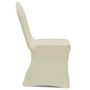 Voir la diapositive 3 : VIDAXL 50 housses de chaise extensibles creme