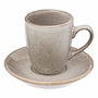 Voir la diapositive 2 : SECRET DE GOURMET Lot de 6 Tasses & Sous-Tasses  Callie  9cl Taupe