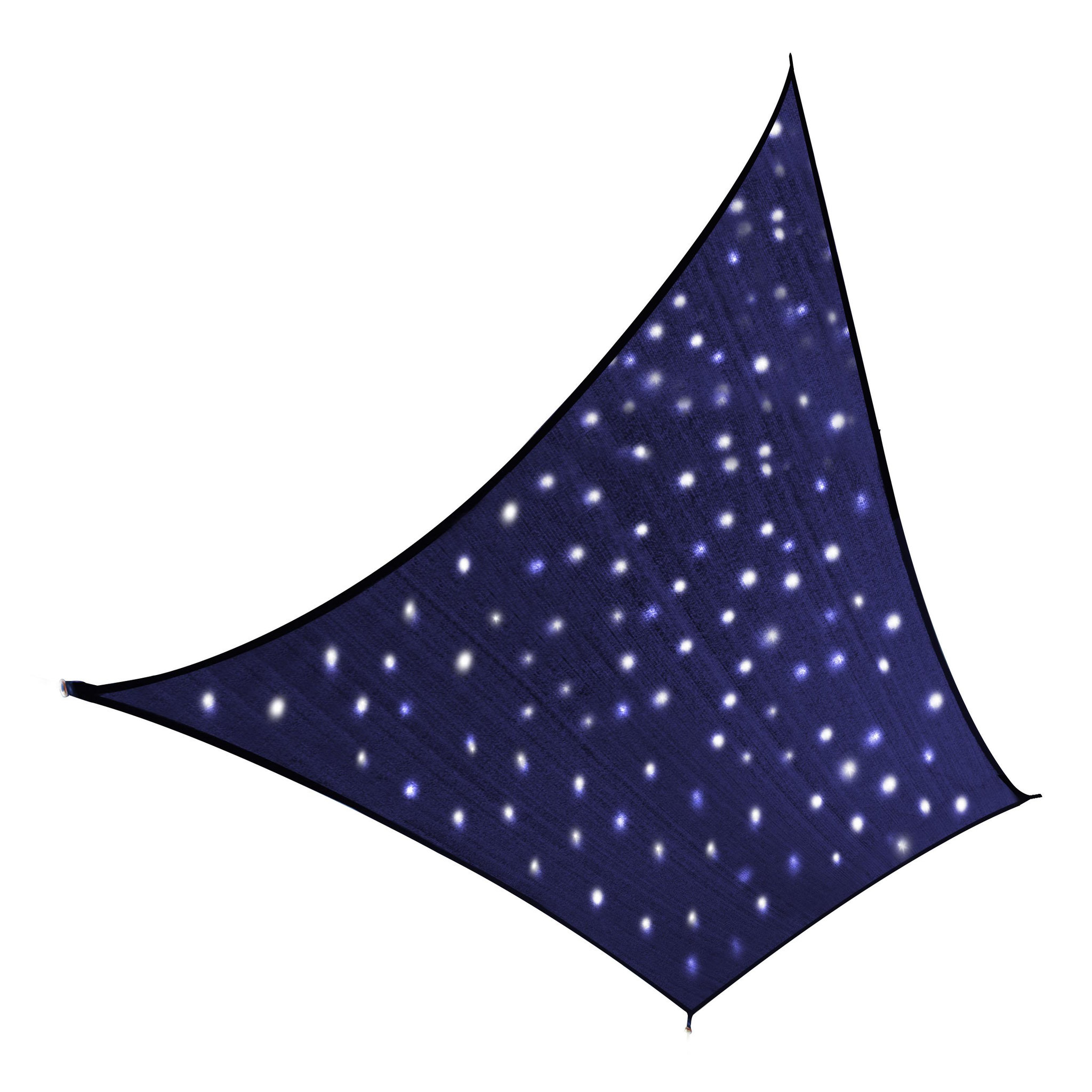 Voir la diapositive 2 : JARDILINE Voile d'ombrage rectangulaire 3x2m avec 100 Leds bleu