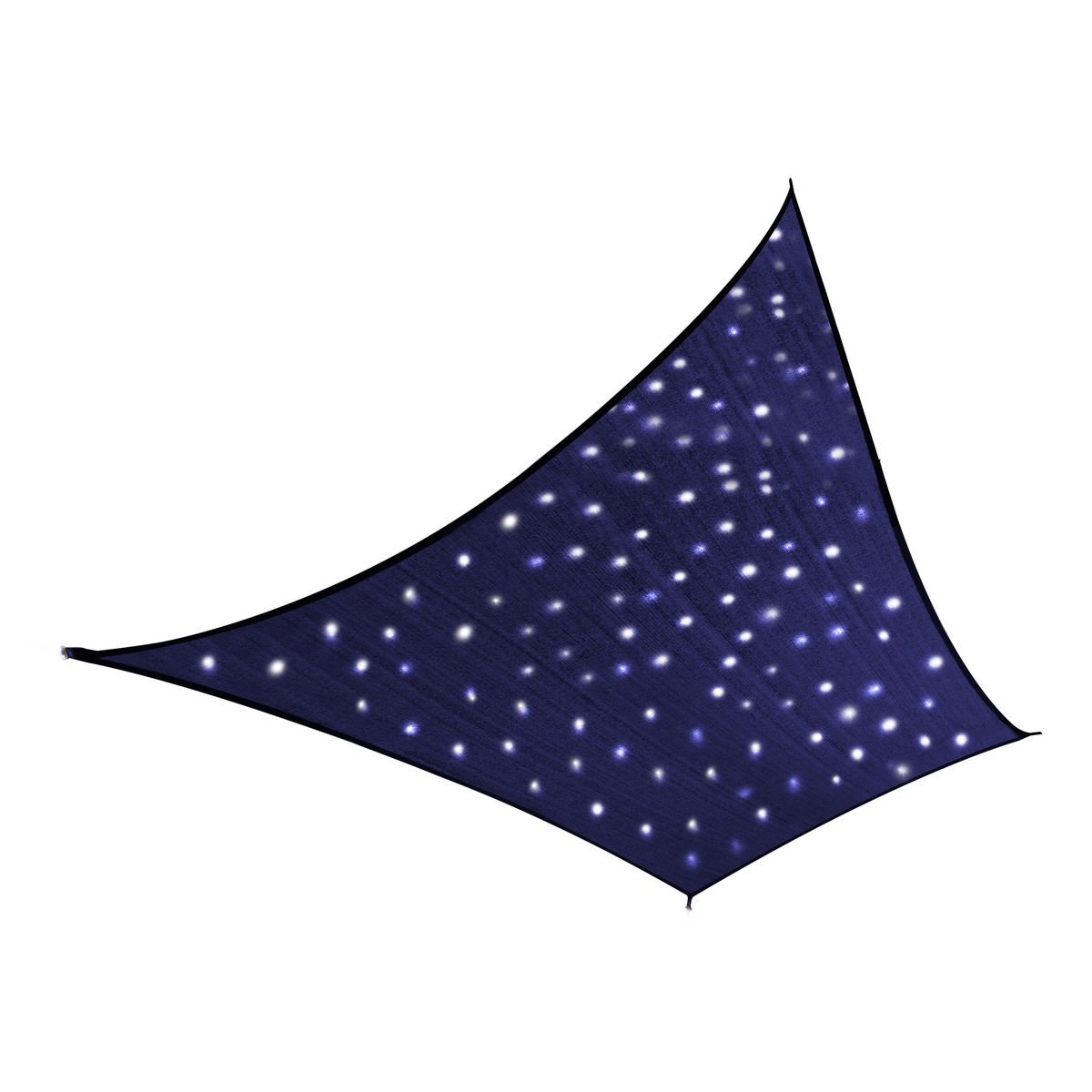 JARDILINE Voile d'ombrage rectangulaire 3x2m avec 100 Leds bleu