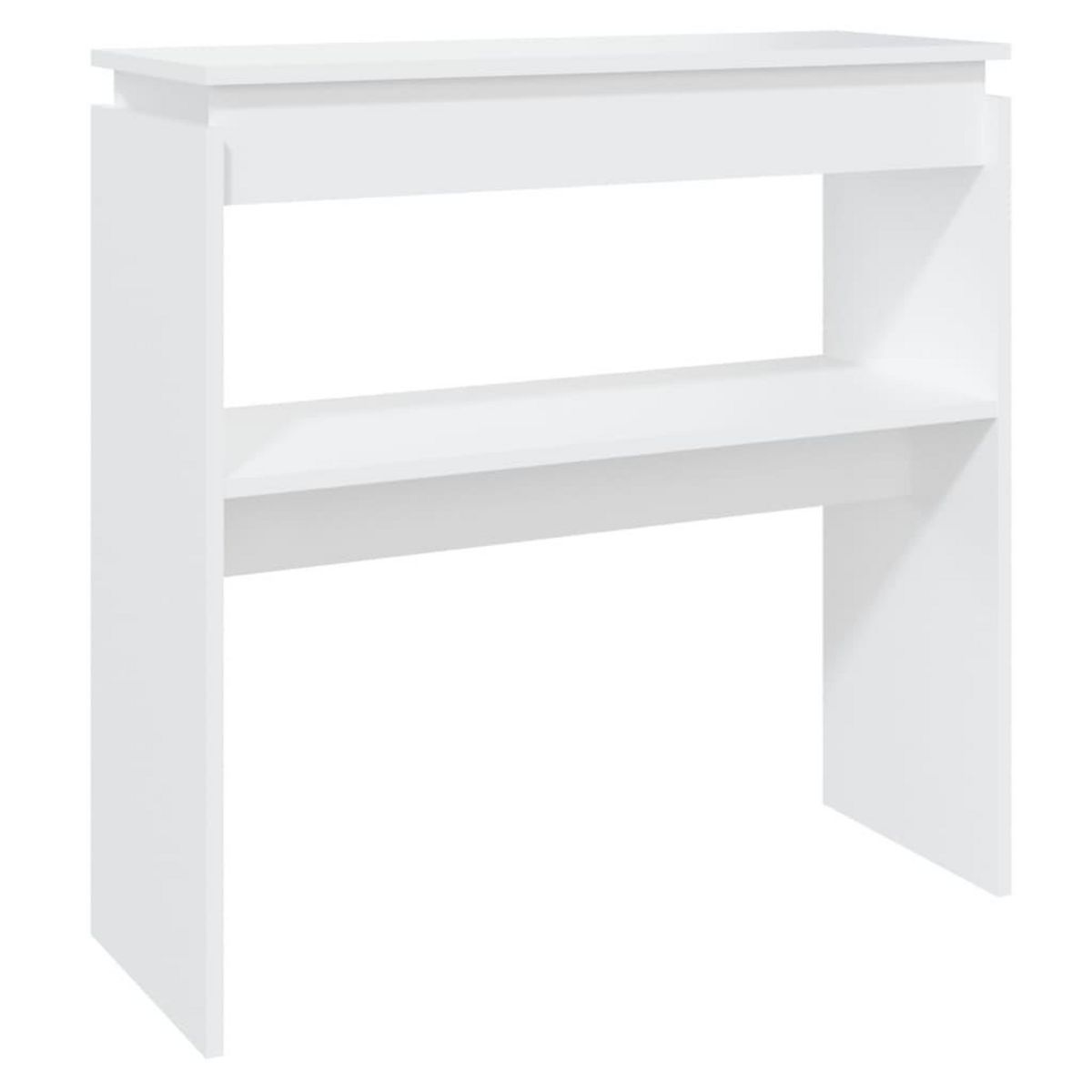VIDAXL Table console blanc 80x30x80 cm bois d'ingenierie