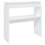 Voir la diapositive 2 : VIDAXL Table console blanc 80x30x80 cm bois d'ingenierie