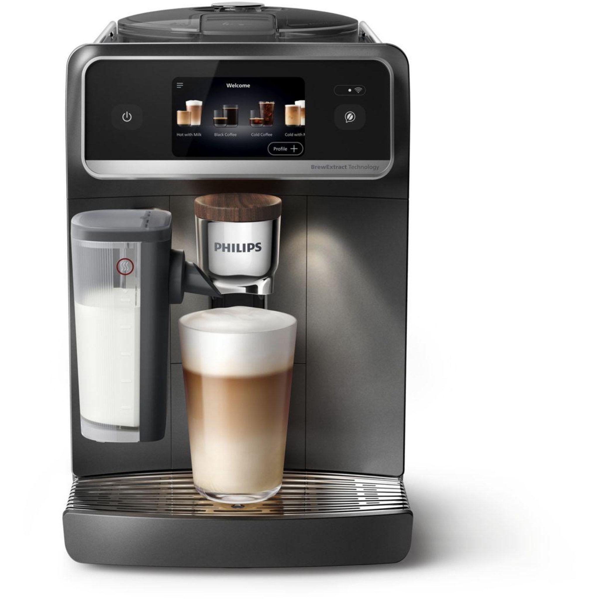 Voir la diapositive 3 : Philips Expresso broyeur café aromis ep8757/12 cafetière à grain silentbrew lattego pro noire