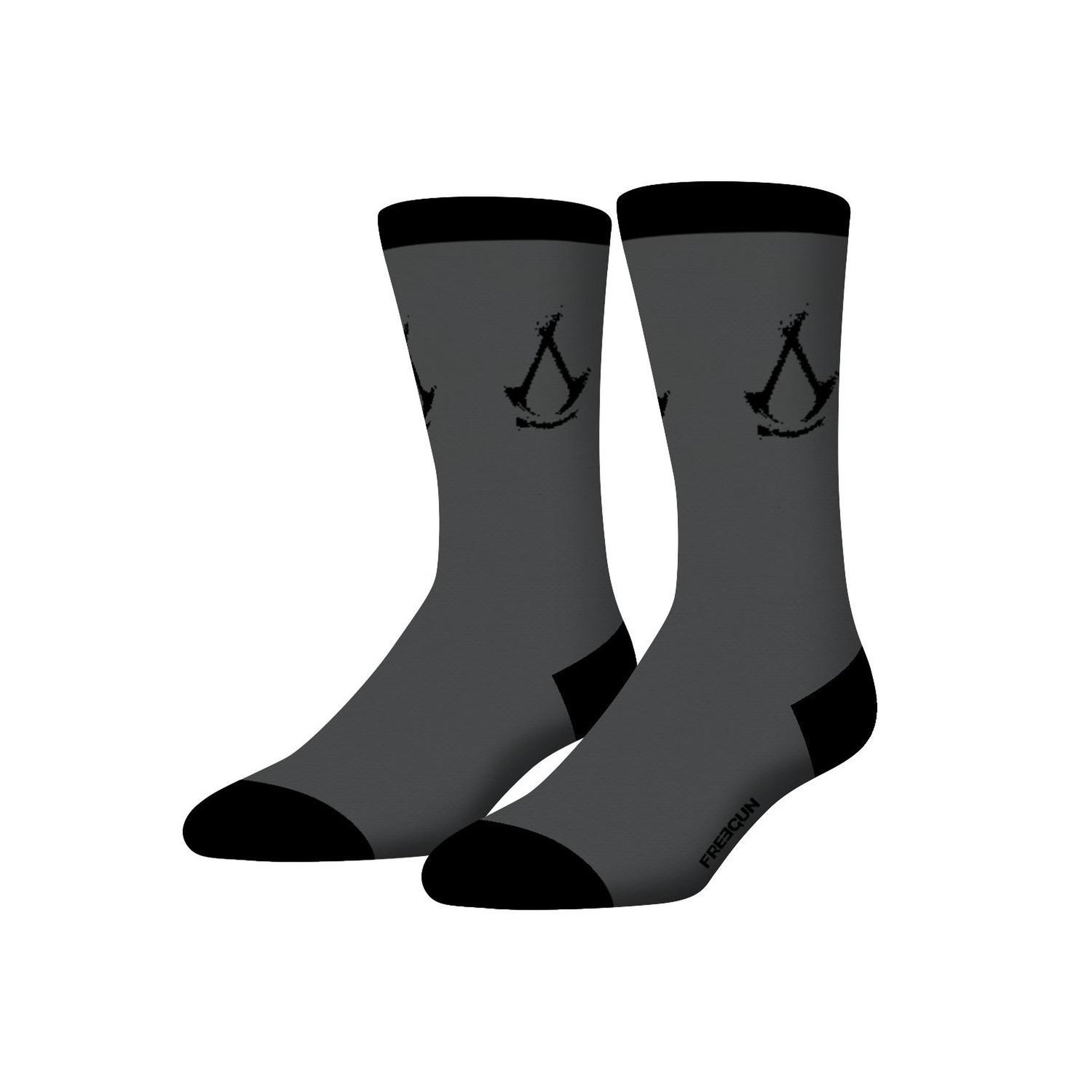 Voir la diapositive 4 : FREEGUN Lot de 4 paires de chaussettes homme Assassin'S Creed