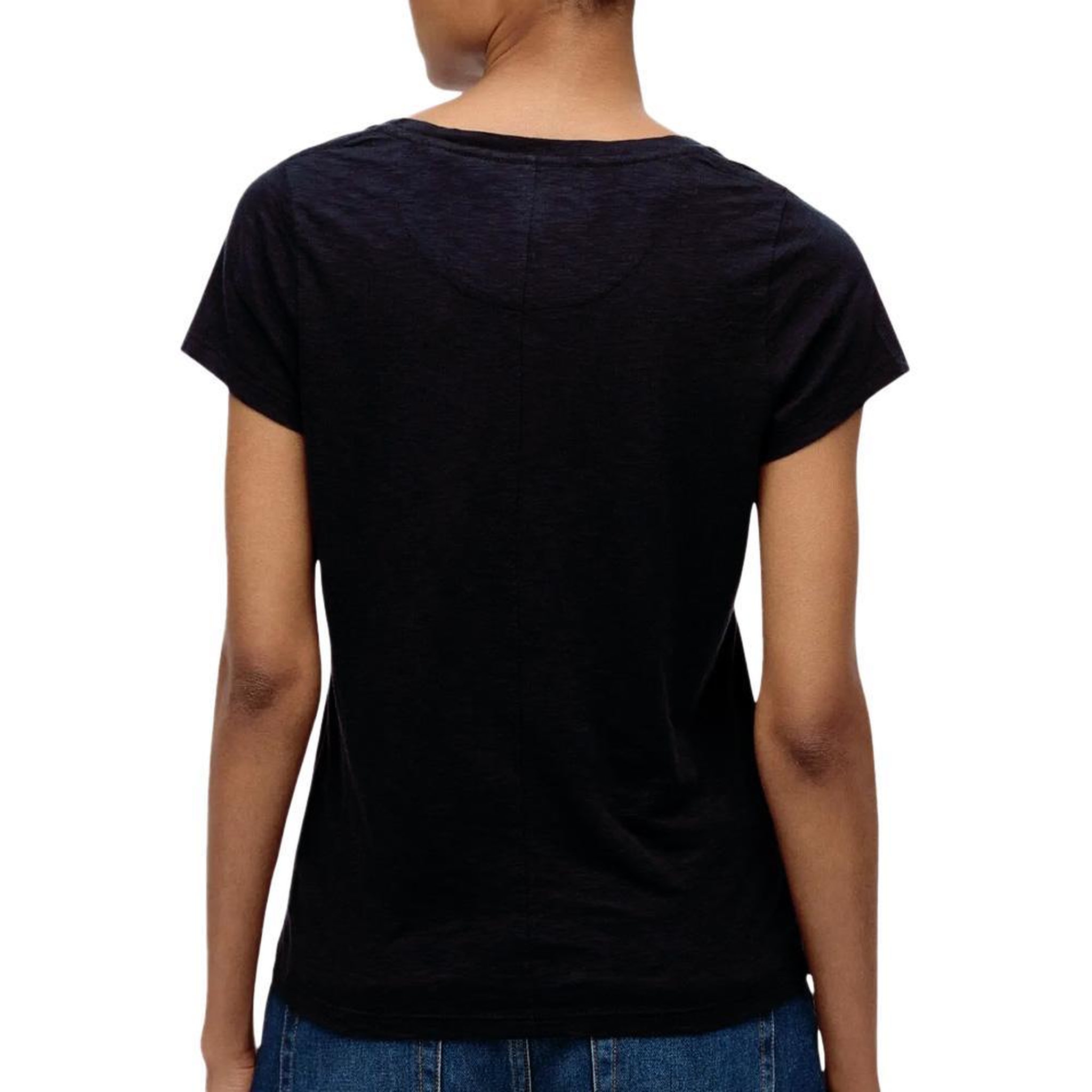 Voir la diapositive 2 : SUPERDRY T-shirt Noir Femme Superdry Studios Scoop