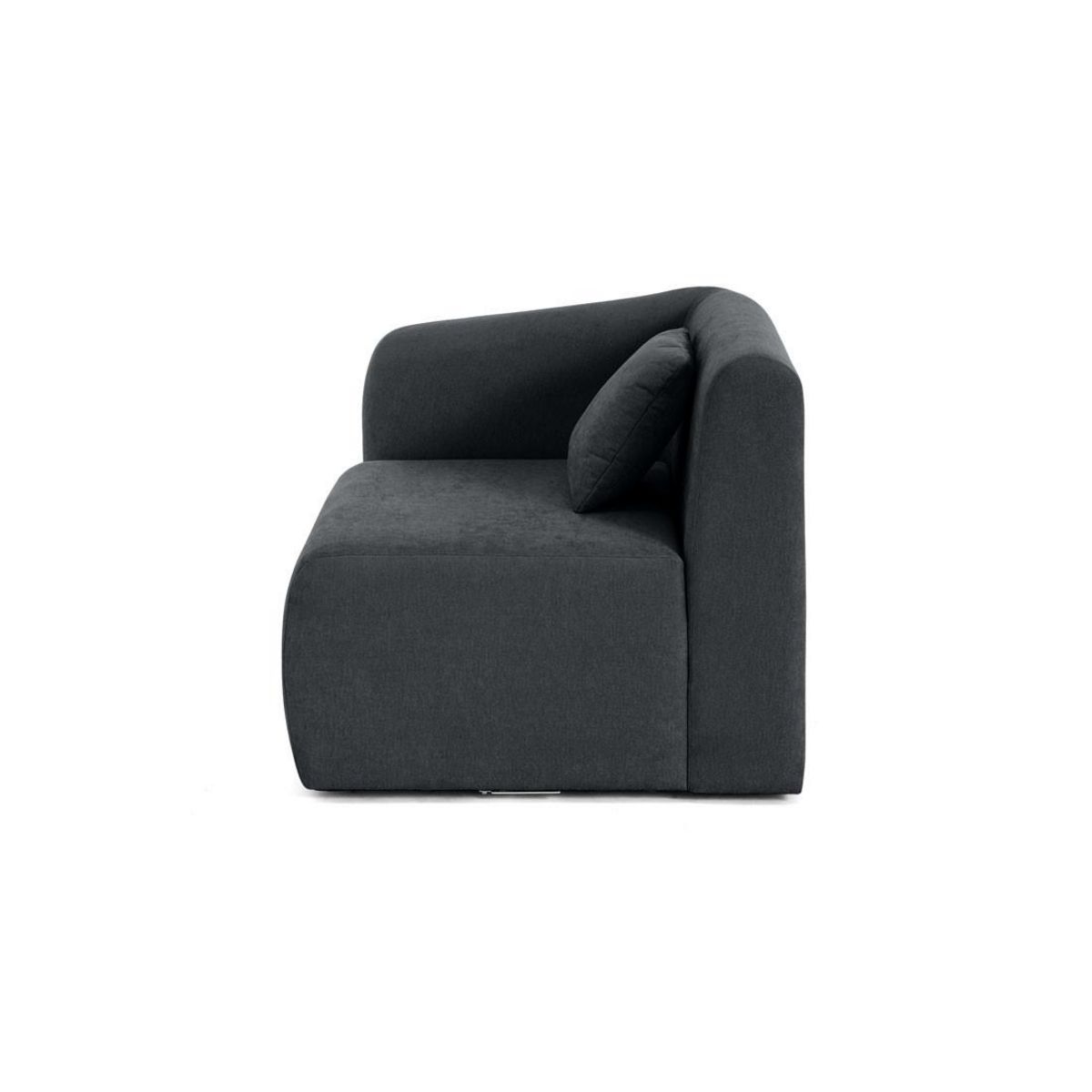 LISA DESIGN Ikare - module d'assise d'angle gauche - en tissu