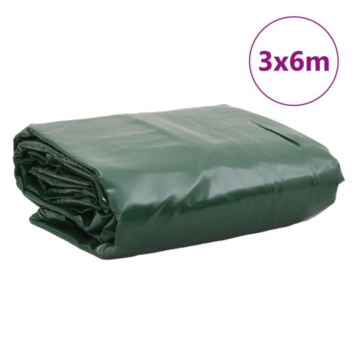 VIDAXL Bache vert 3x6 m 650 g/m²