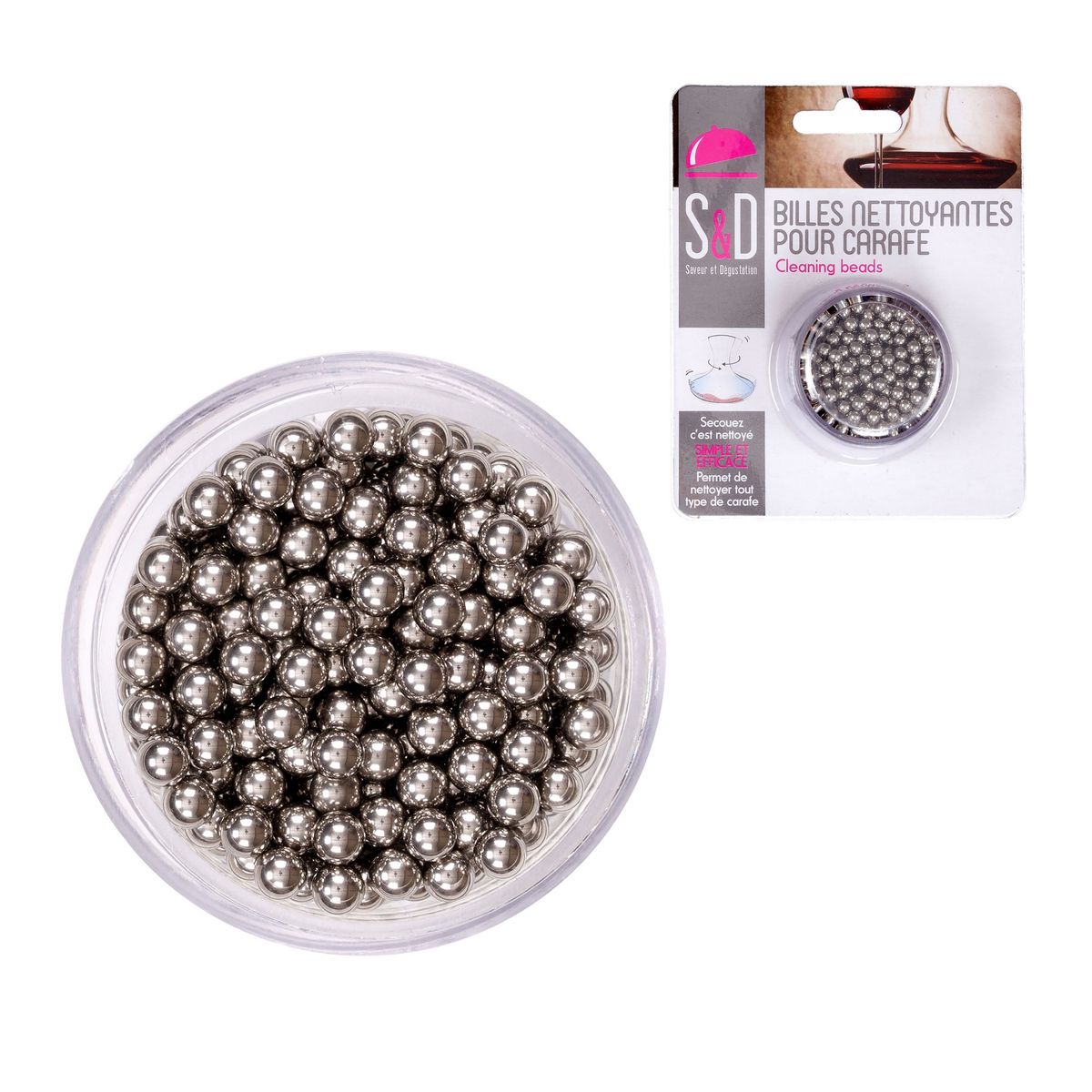 Billes pour nettoyer les carafes