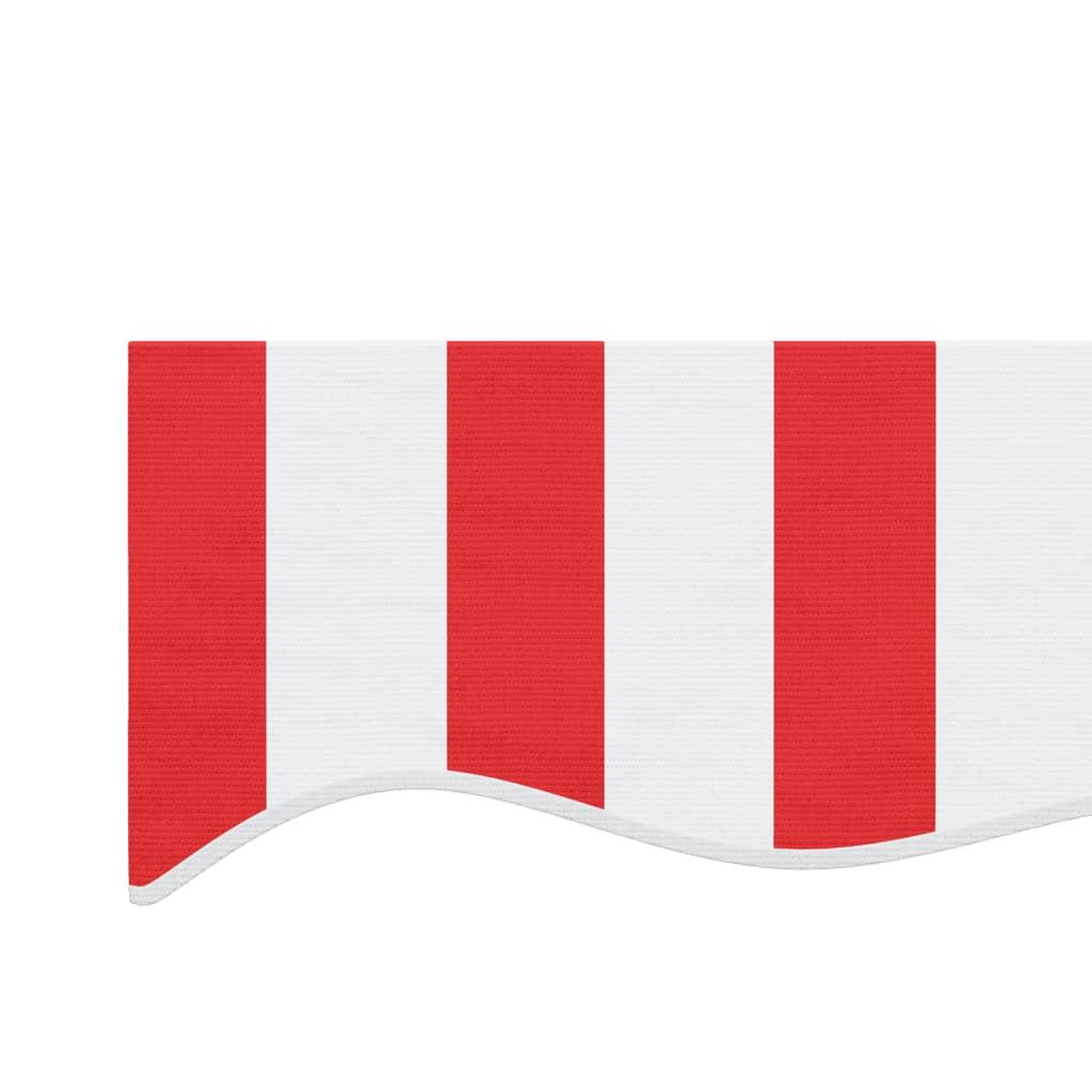 Voir la diapositive 5 : VIDAXL Tissu de remplacement pour auvent rayures rouges et blanches