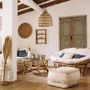 Voir la diapositive 5 : ATMOSPHERA Lampe Suspension en Osier  Seav  50cm Beige