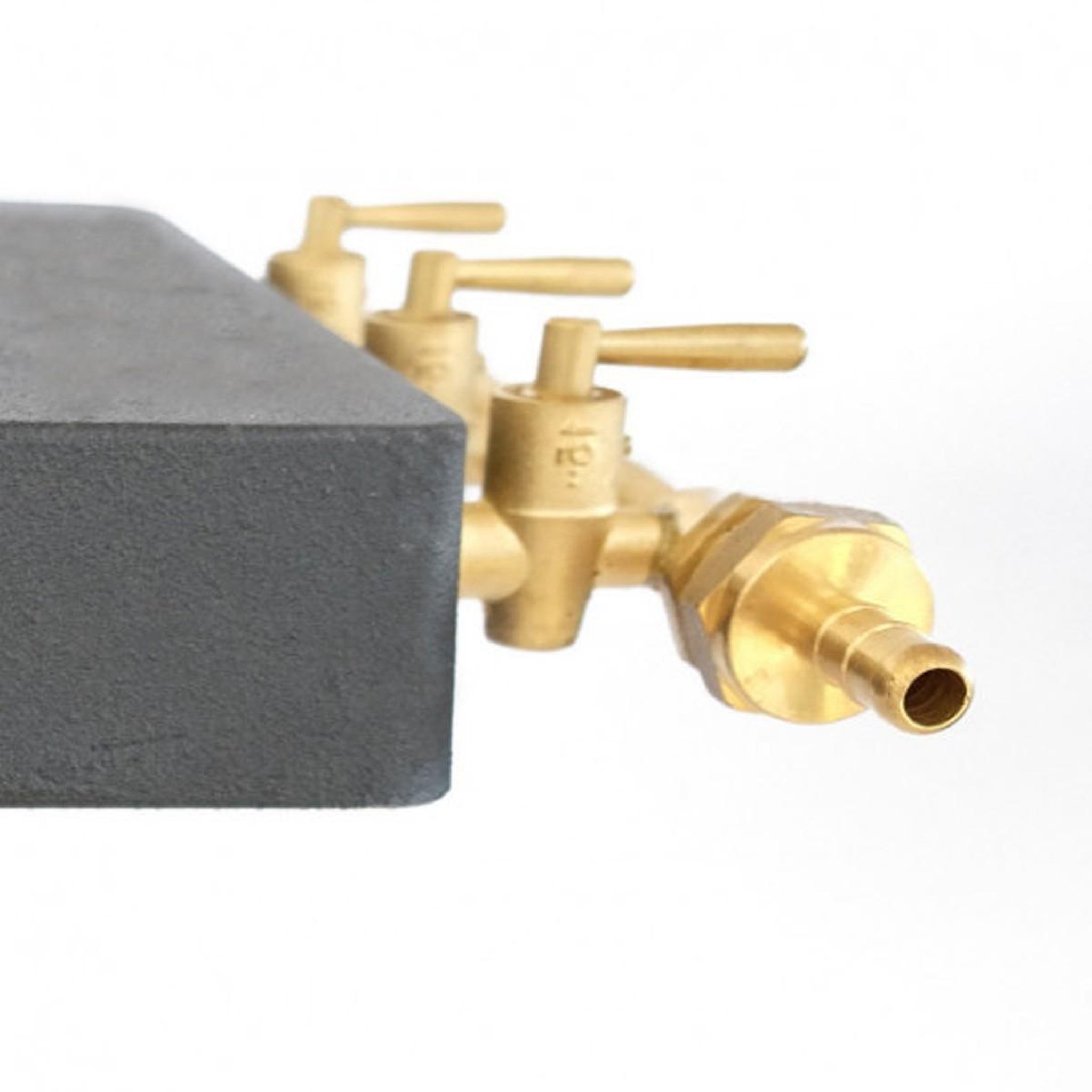 Voir la diapositive 6 : KZ GARDEN Réchaud à Gaz Traiteur 4 pieds 8,6KW 3 Bruleurs Gaz Butane ou Propane Fonte véritable KZ Garden