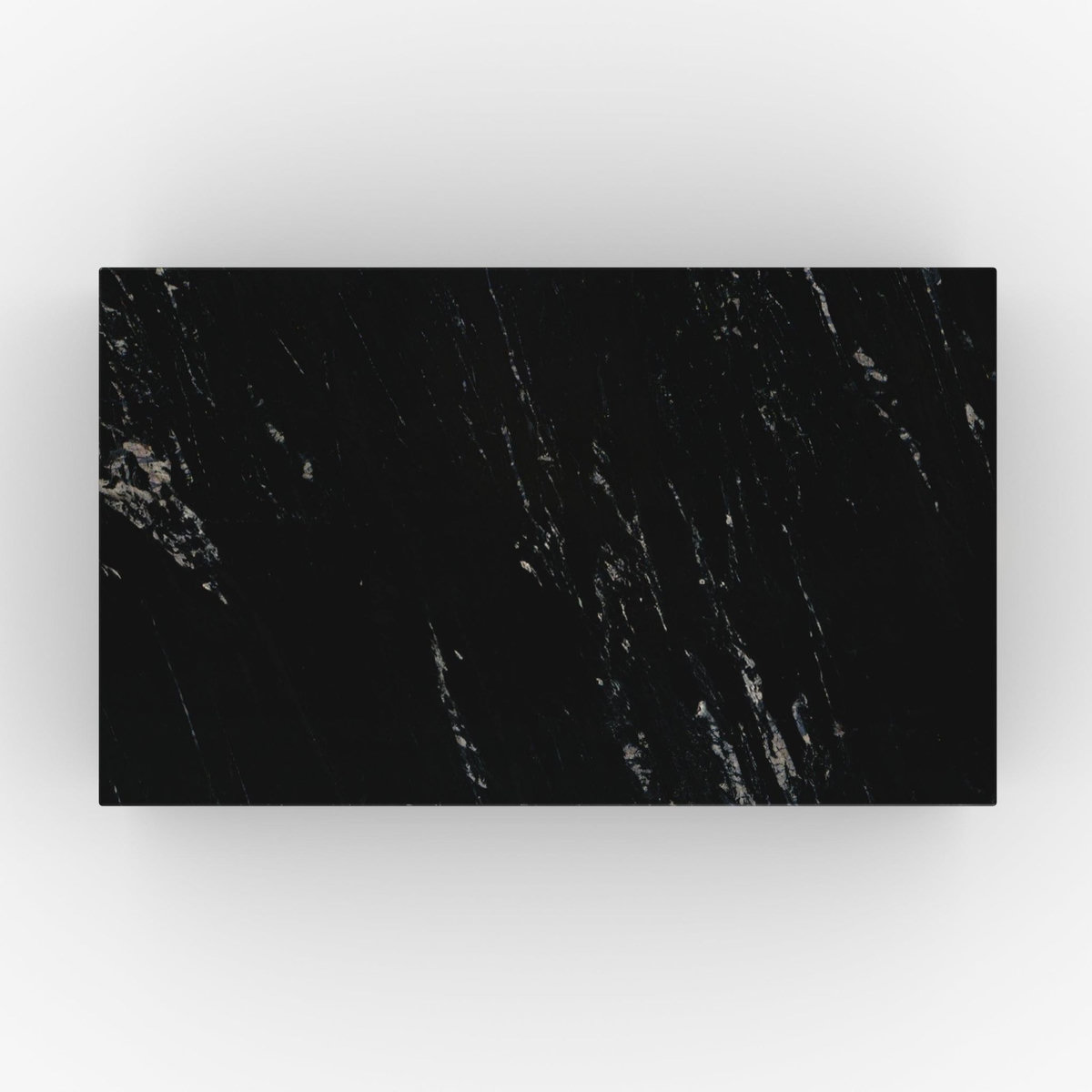 Rendez vous déco Table basse rectangulaire en marbre noir-Izaé