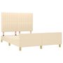 Voir la diapositive 4 : VIDAXL Cadre de lit sans matelas creme 140x200 cm tissu