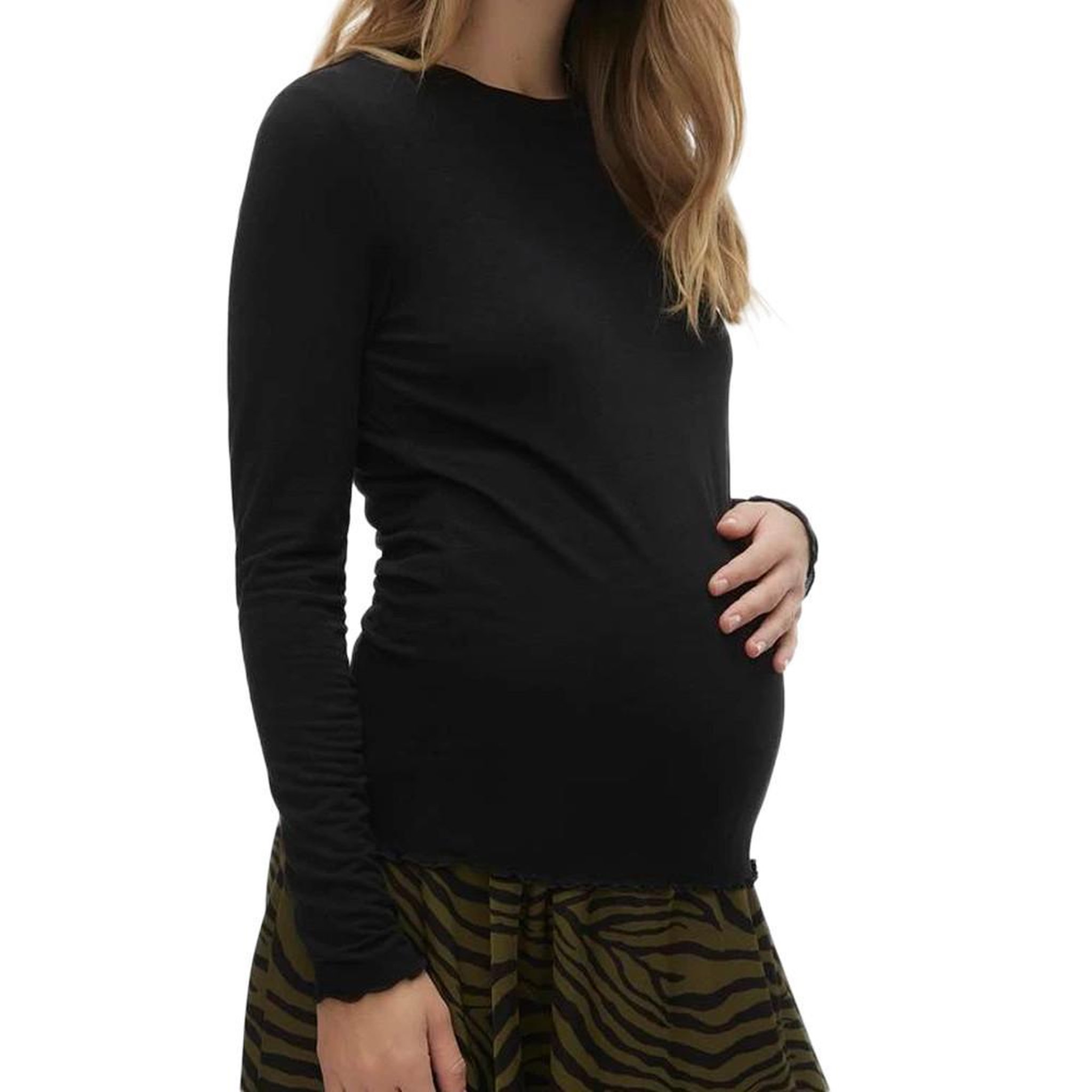 VERO MODA MATERNITY T-shirt Manches Longues Noir Femme Vero Moda Maternity Meliana. Coloris disponibles : Noir