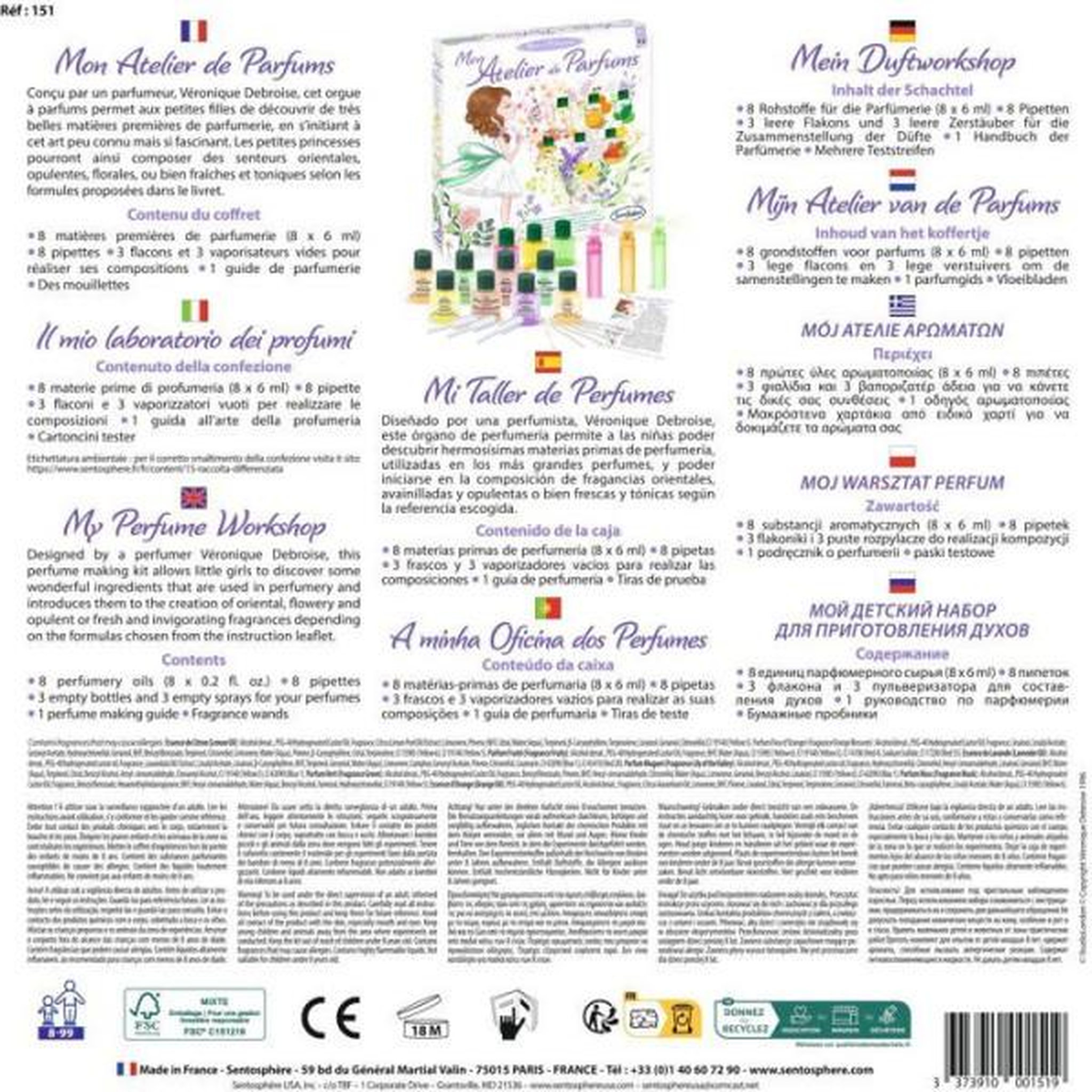 Voir la diapositive 2 : Sentosphere Mon atelier de parfum 2024
