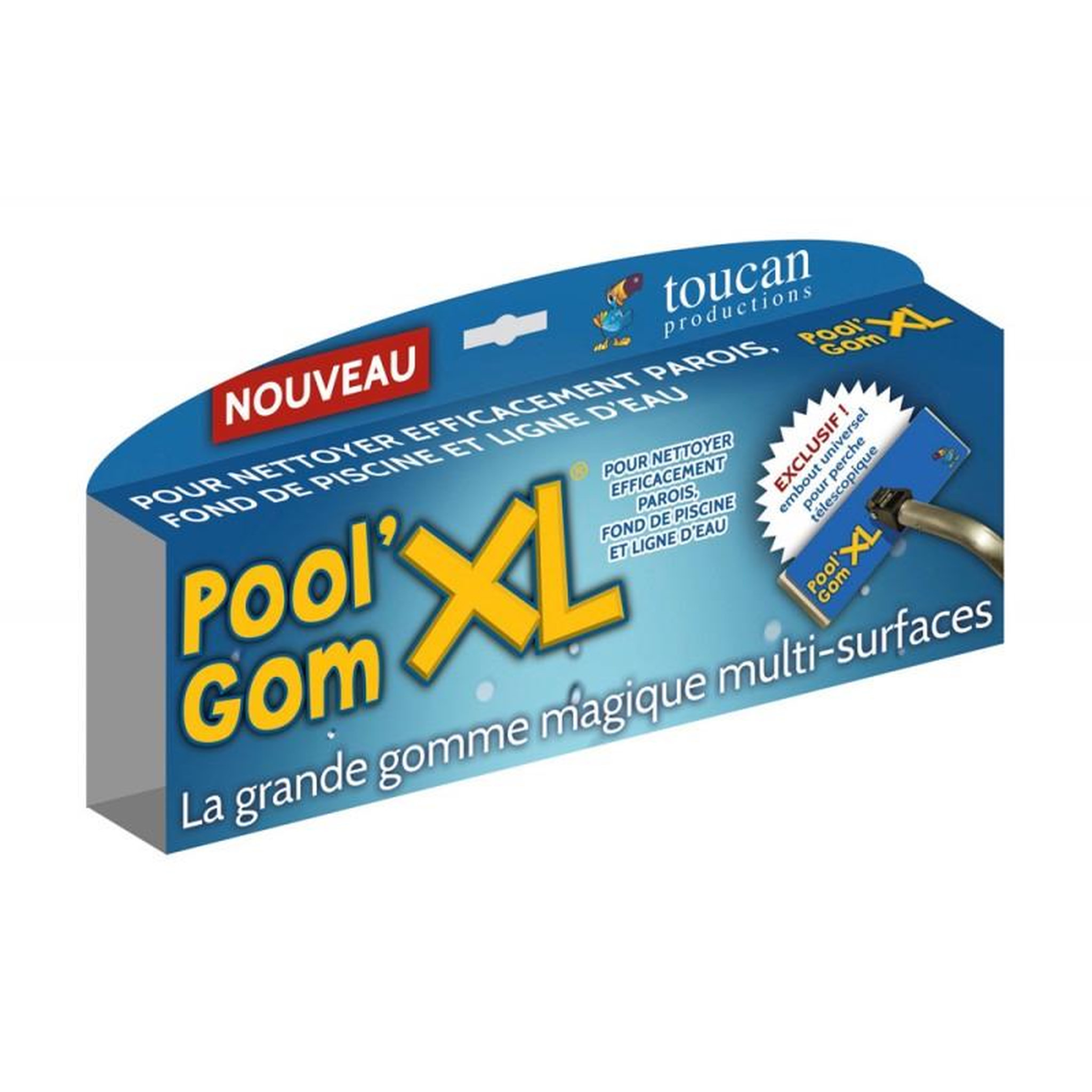 Toucan Recharge gomme pour balai pool gomxl - RECHARGE POOL GOMXL