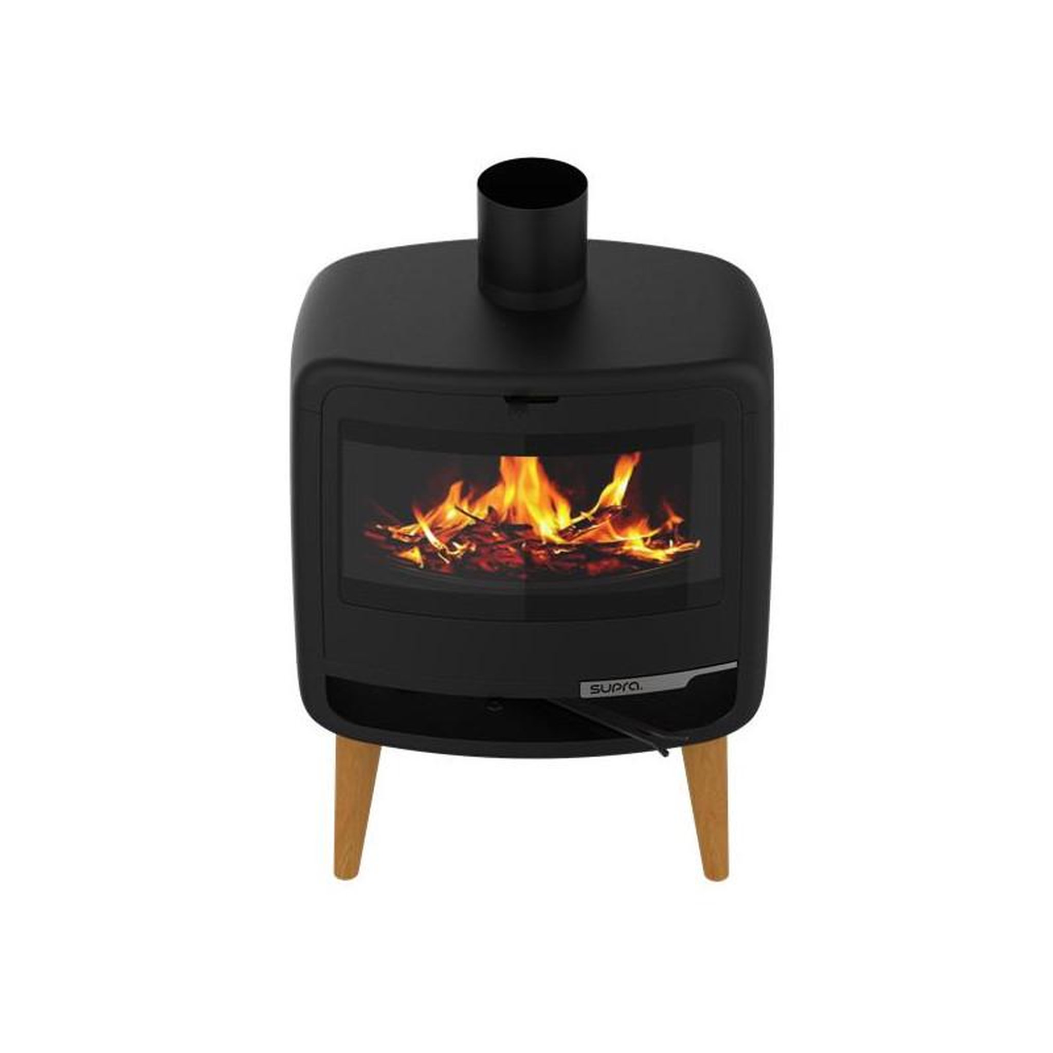 Voir la diapositive 4 : Supra Poêle à bois fonte 10kw noir - fr9016130b