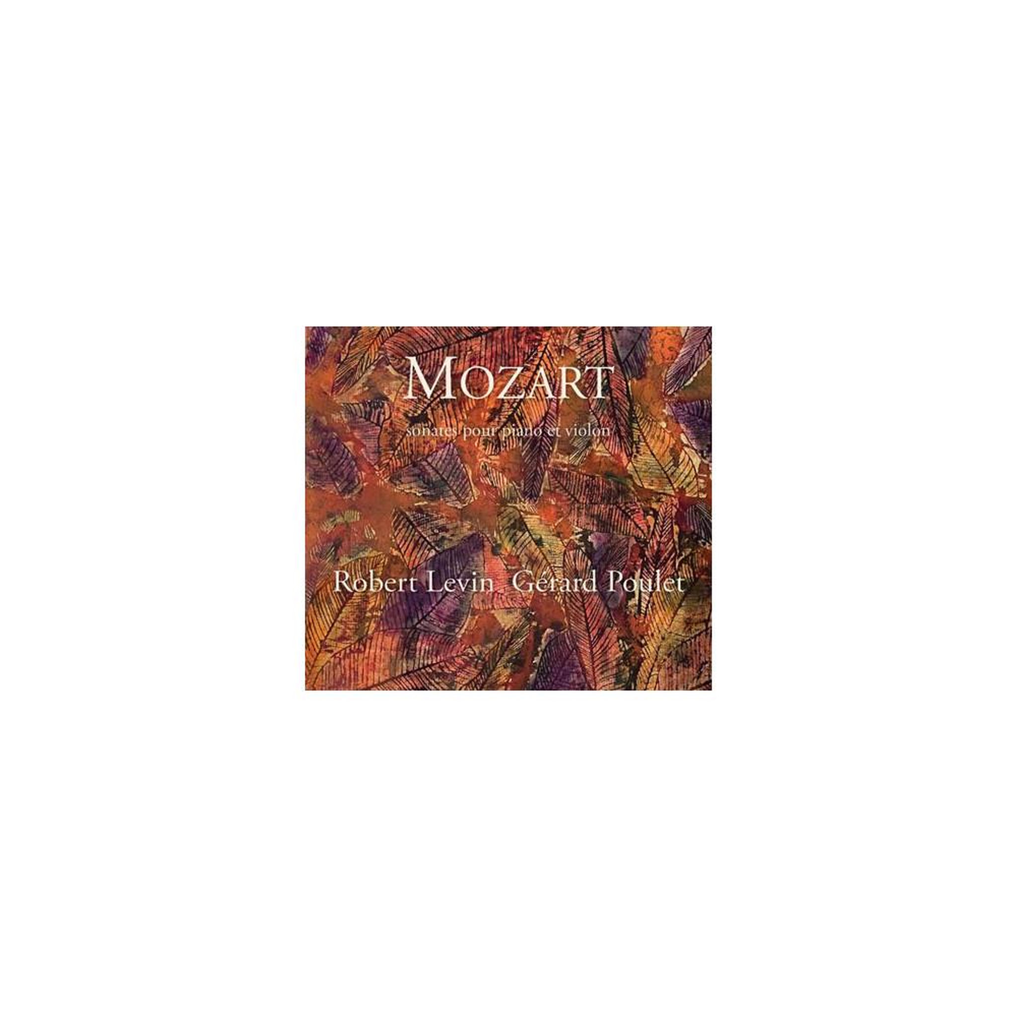 Cd sonates de mozart pour piano et violon en digipack, interprétées par gérard poulet et robert levin