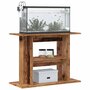 Voir la diapositive 3 : VIDAXL Support d aquarium vieux bois 80x35x60 cm bois d ingénierie