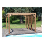 Voir la diapositive 2 : Hisense Pergola thermauvent en bois thermo chauffé avec vantelles mobiles sur mur 10.67 m² - tho3531v