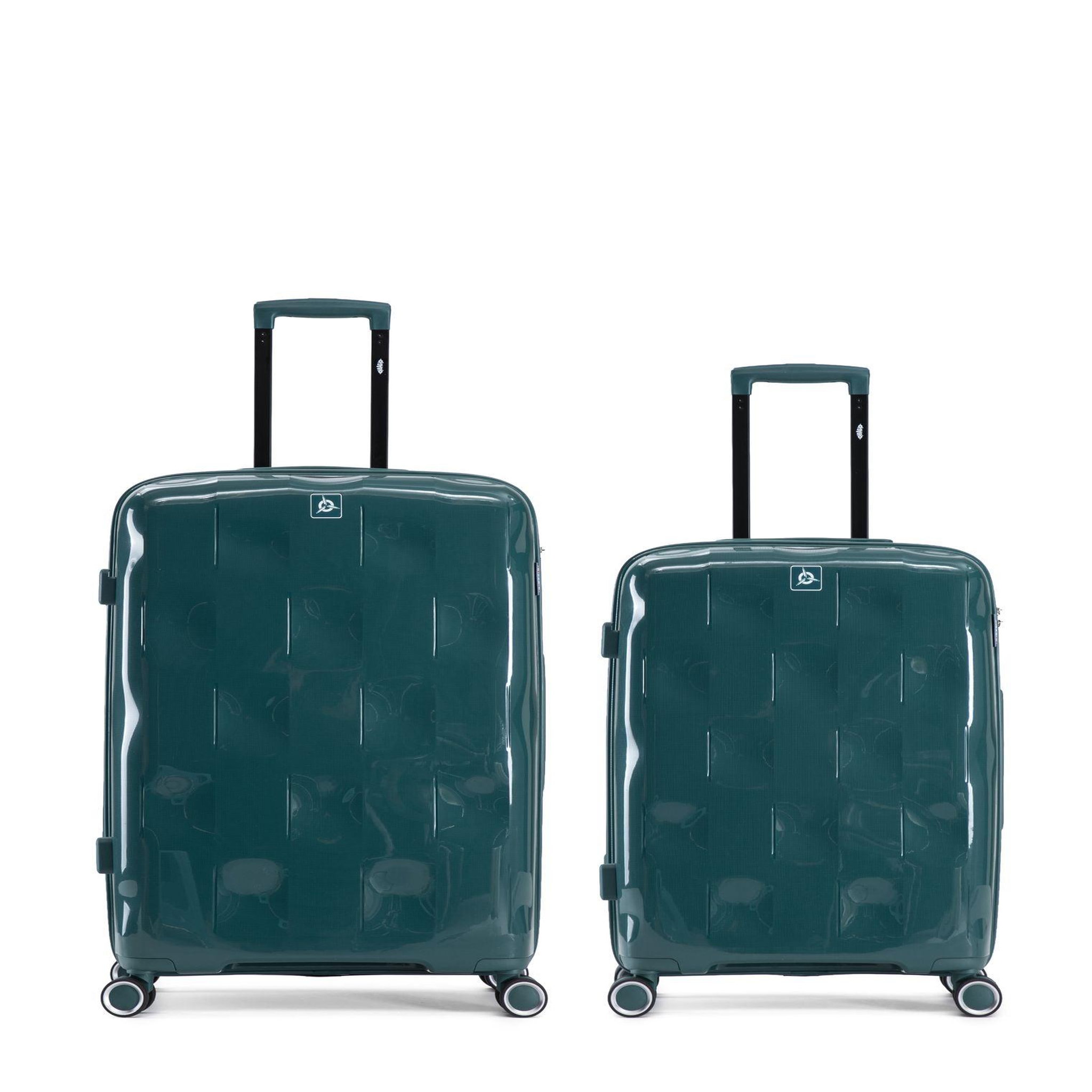 OBAGO Lot de 2 Valises Grand Format et Taille Moyenne AQUILA. Coloris disponibles : Bleu, Rouge, Vert, Marron, Noir, Violet