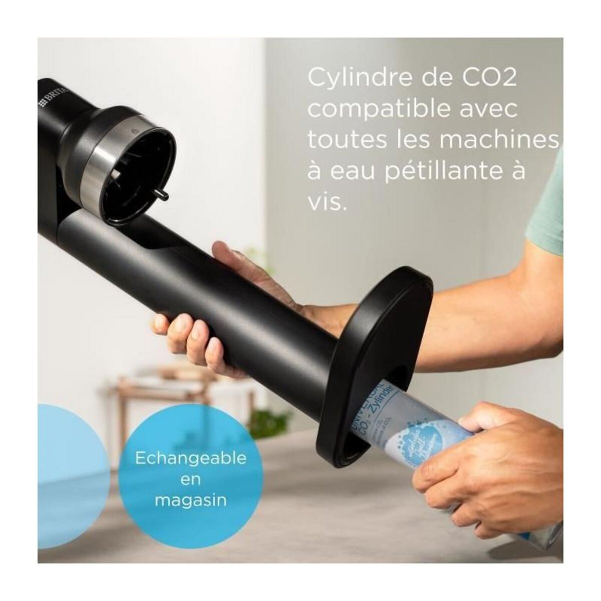 Brita Machine à soda sodatrio noire