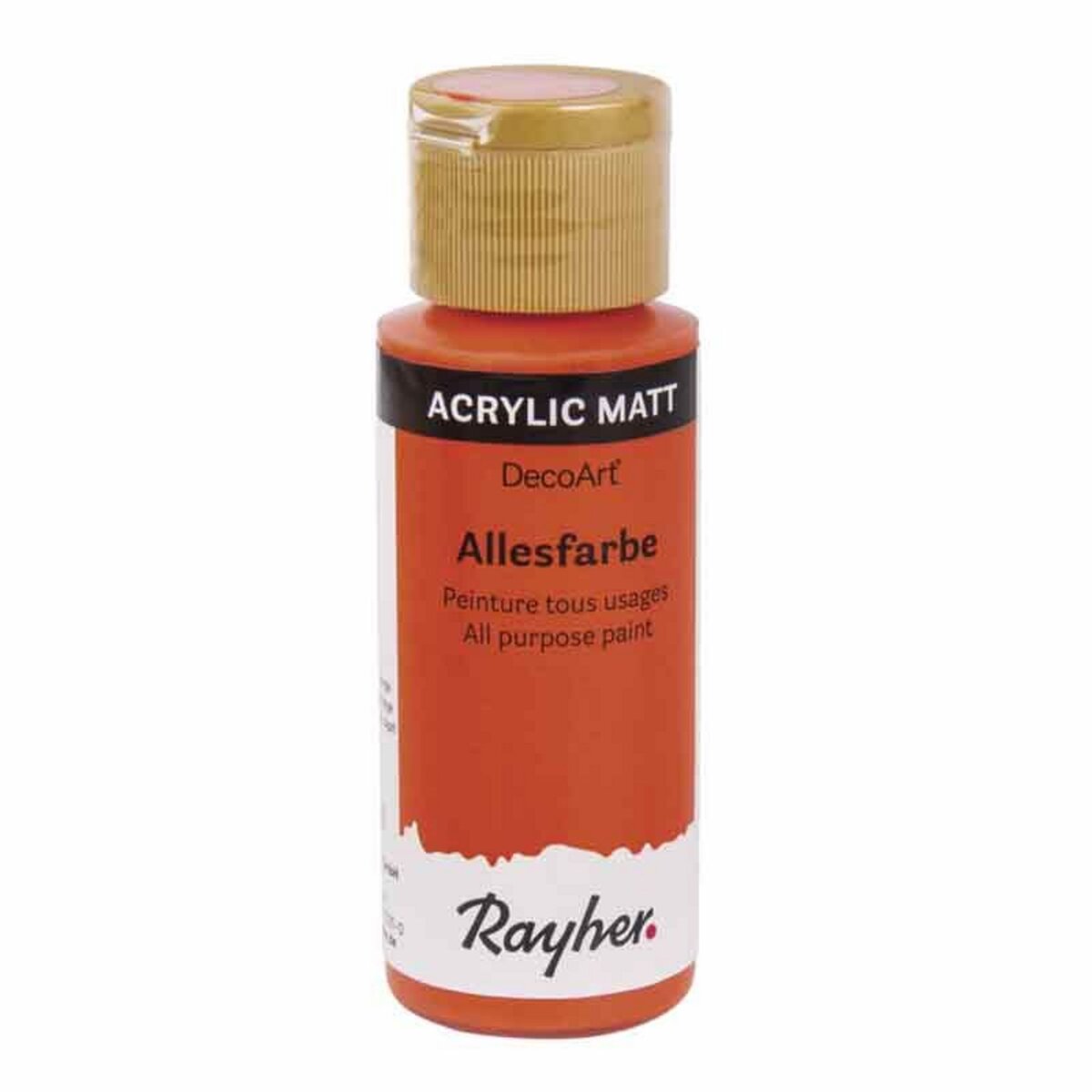 Rayher Peinture acrylique tous usages mat 59 ml - Orange