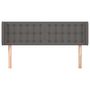 Voir la diapositive 3 : VIDAXL Tete de lit avec oreilles Gris 147x16x78/88 cm Similicuir