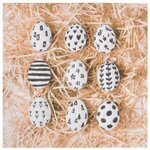 Paris Prix Lot de 20 Serviettes en Papier  Œufs  33x33cm Naturel