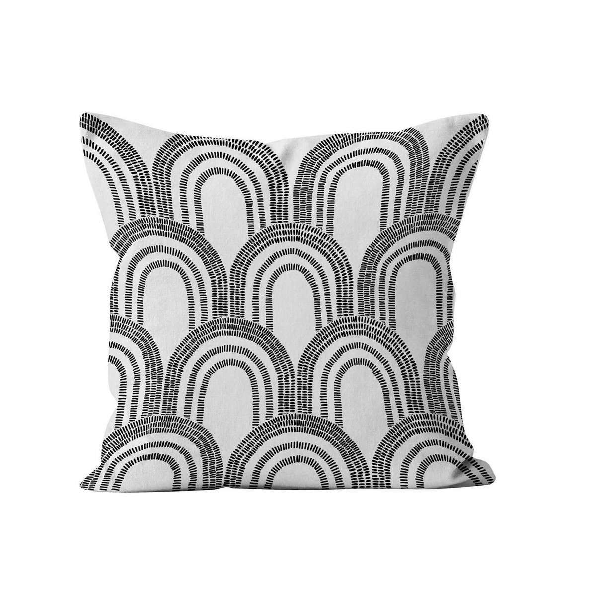 SOLEIL D'OCRE Coussin déhoussable imprimé 40x40 cm DUNE, par Soleil Ocre