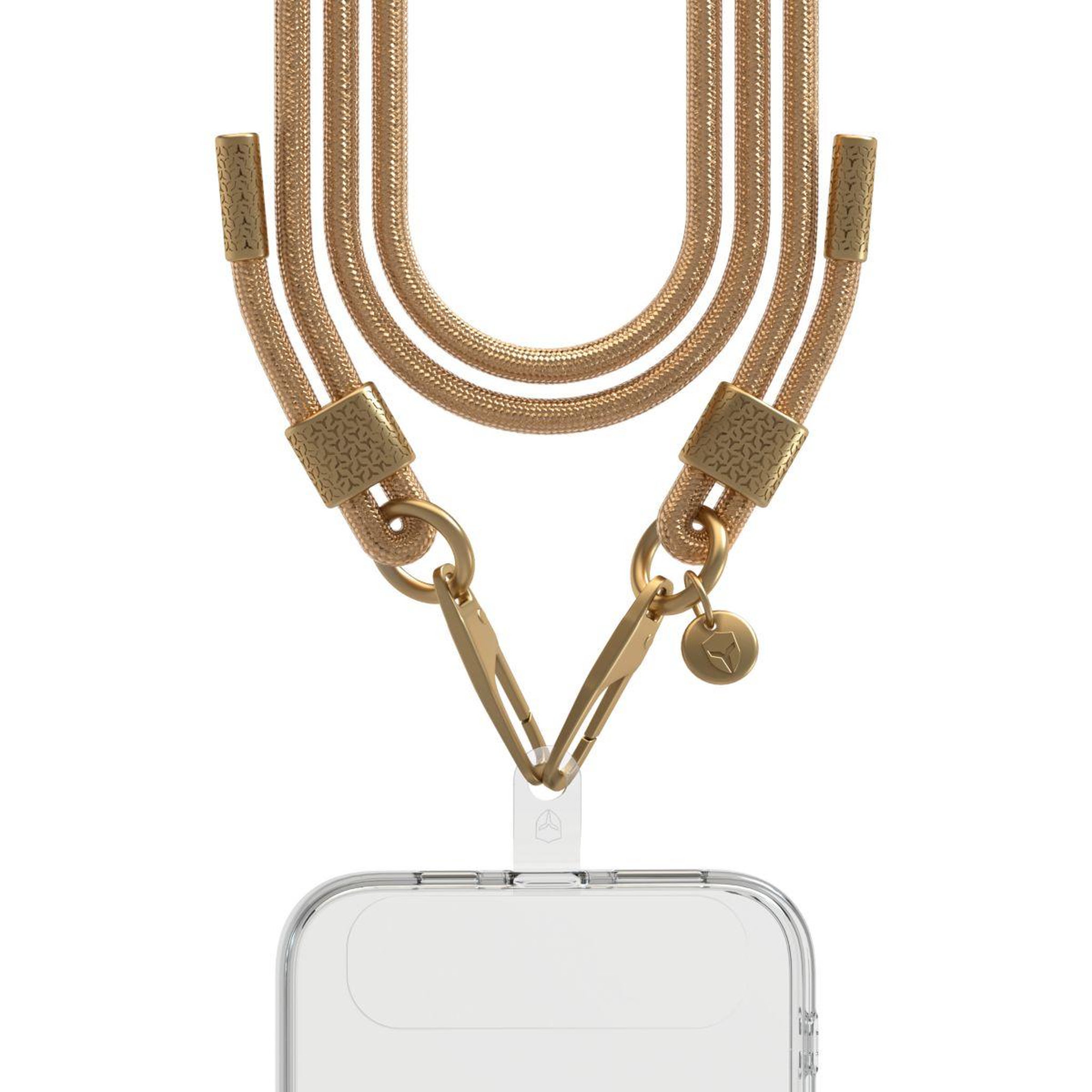 Voir la diapositive 2 : FORCE CASE Cordon téléphone cordon paillette champagne