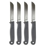 Paris Prix Lot de 4 Couteaux Inox  Easy Cut  17cm Gris